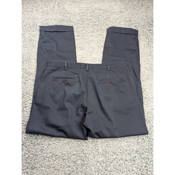 Eddie Bauer Pants Mens 38x33 Blue Normcore Chore Work Career Straight Casual - Picture 1 of 10